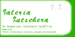 valeria kutschera business card